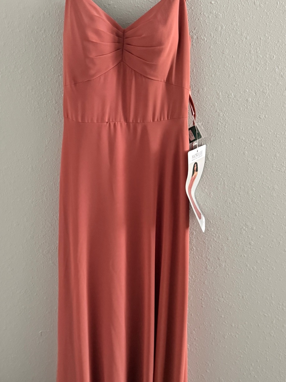 NWT MoriLee by Madeline Gardner Spice Color Chiffon Bridesmaid Dress